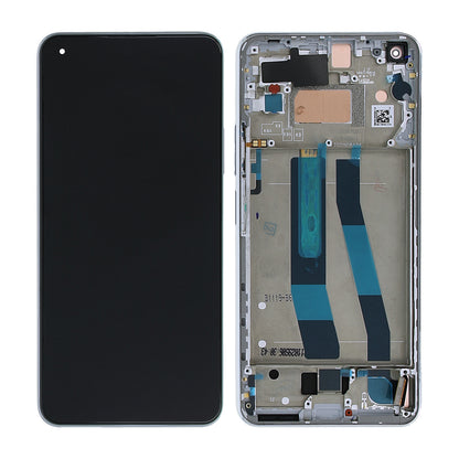 Xiaomi 11 Lite 5G NE / Mi 11 Lite 4G/5G (2021) Skärm med LCD Display Original - Vit image 1