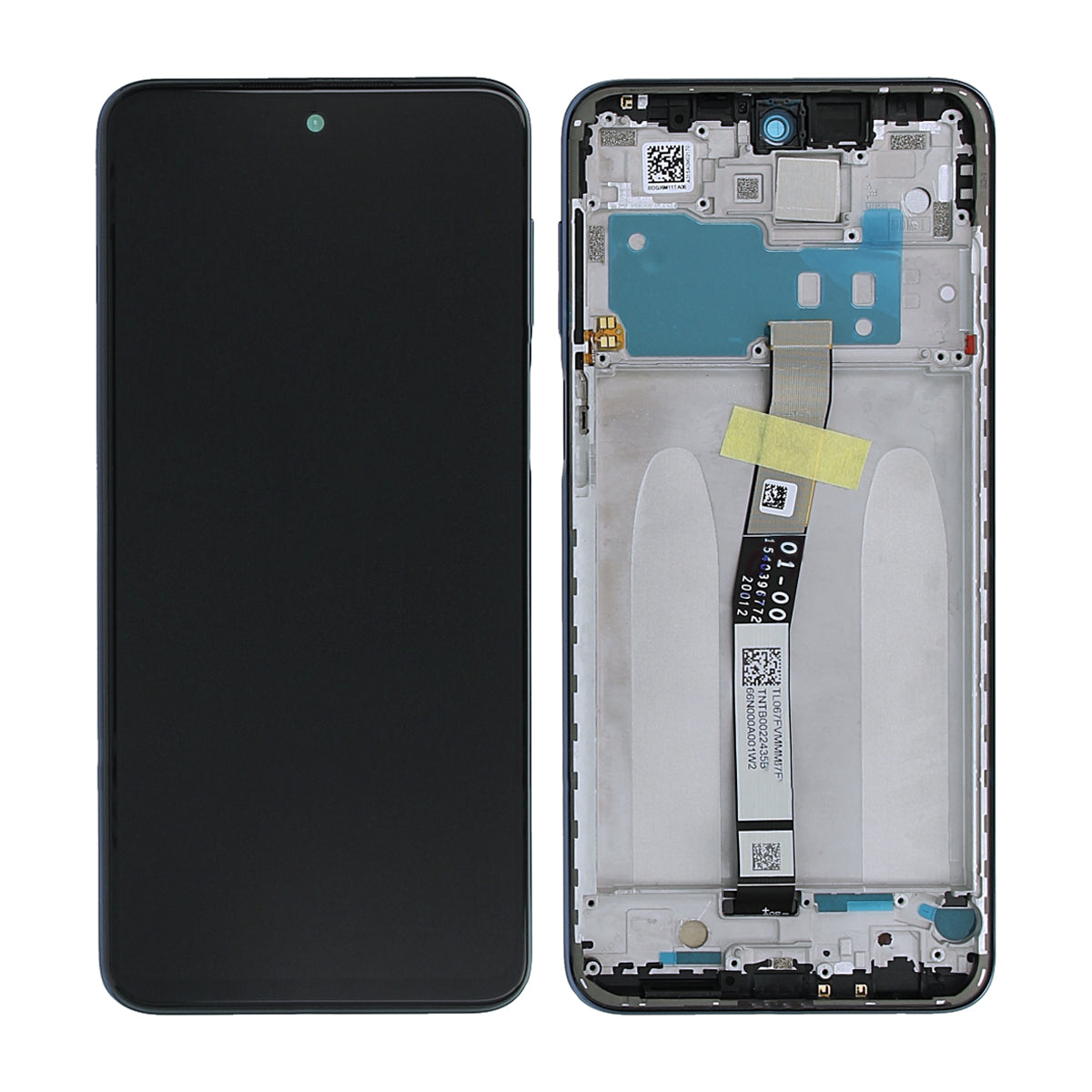 Xiaomi Redmi Note 9S Skärm med LCD Display Original - Grå image 1