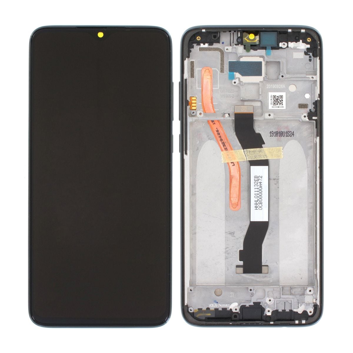 Redmi Note 8 Pro Skärm med LCD Display Original - Svart image 1