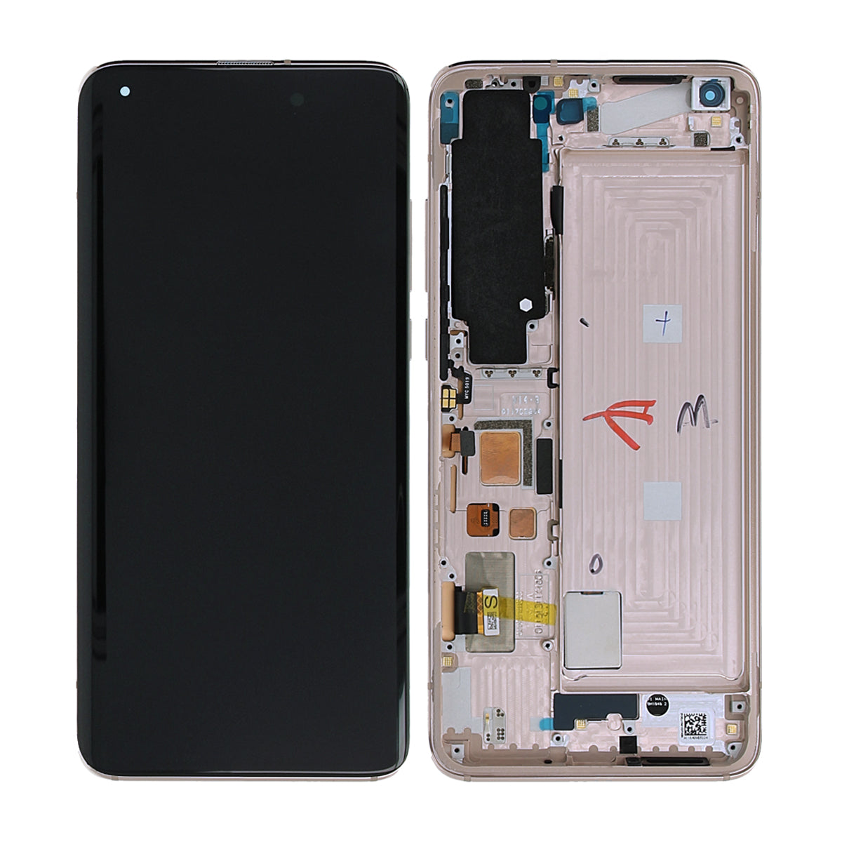 Xiaomi Mi 10 Pro Skärm med LCD Display Original - Vit image 1