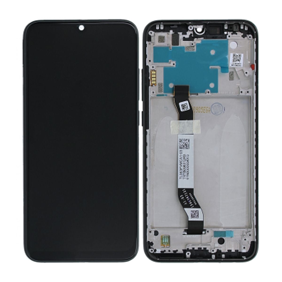 Xiaomi Redmi Note 8 Skärm/Display + Ram - Svart image 1