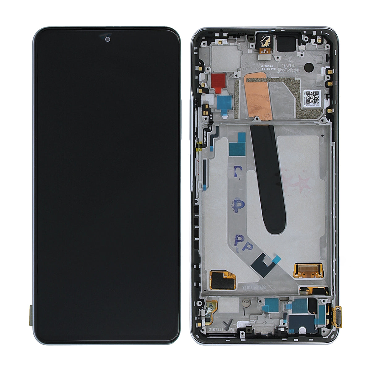 Xiaomi POCO F3 (2021) Skärm med LCD Display Original - Vit image 1