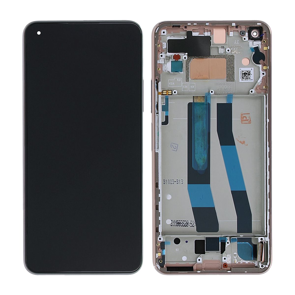 Xiaomi 11 Lite 5G NE / Mi 11 Lite 4G/5G (2021) Skärm med LCD Display Original - Rosa image 1