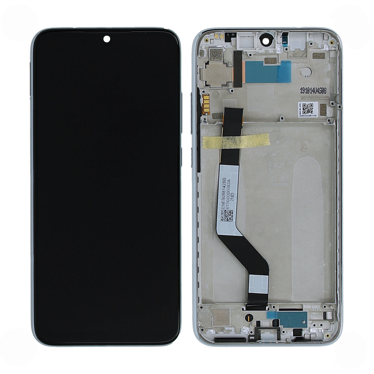 Xiaomi Redmi Note 7/Note 7 Pro Skärm med LCD Display Original - Vit image 1