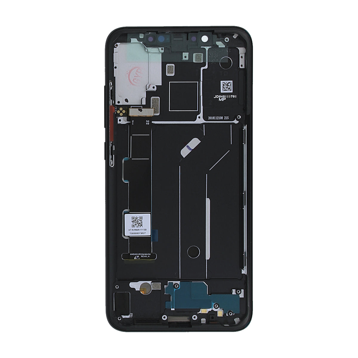Xiaomi Mi 8 Display med LCD Skärm Original - Svart image 3