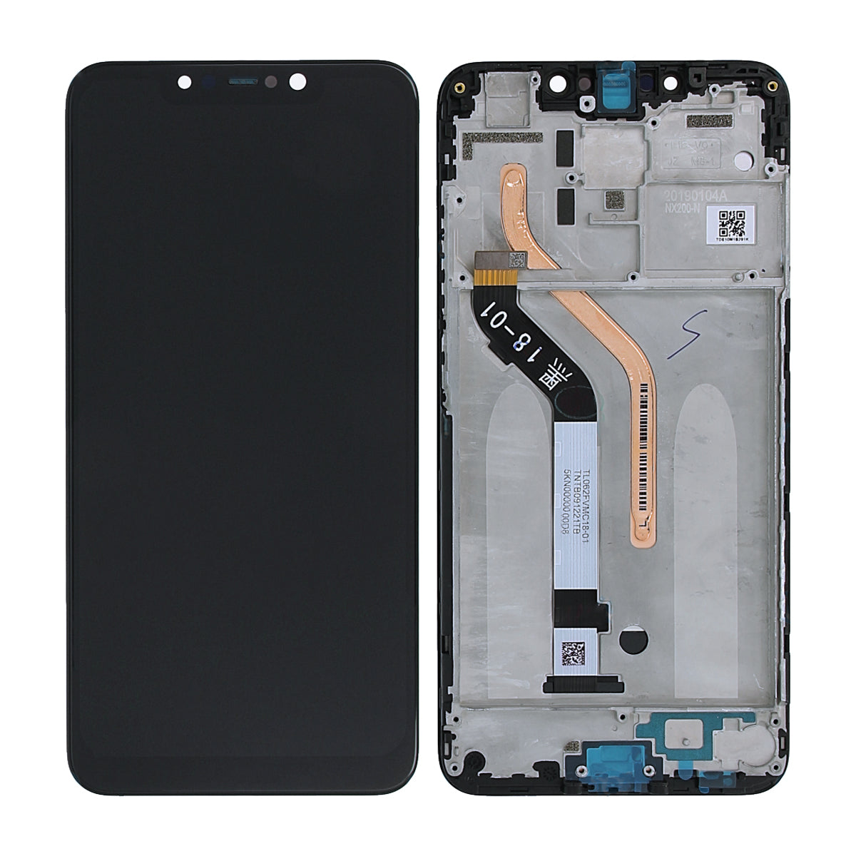 Xiaomi Pocophone F1 Display med LCD Skärm Original - Svart image 1
