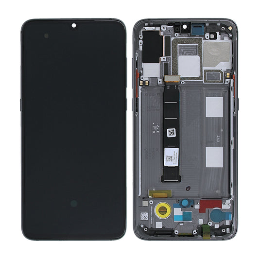 Xiaomi Mi 9 Display med LCD Skärm Original - Piano Svart image 1