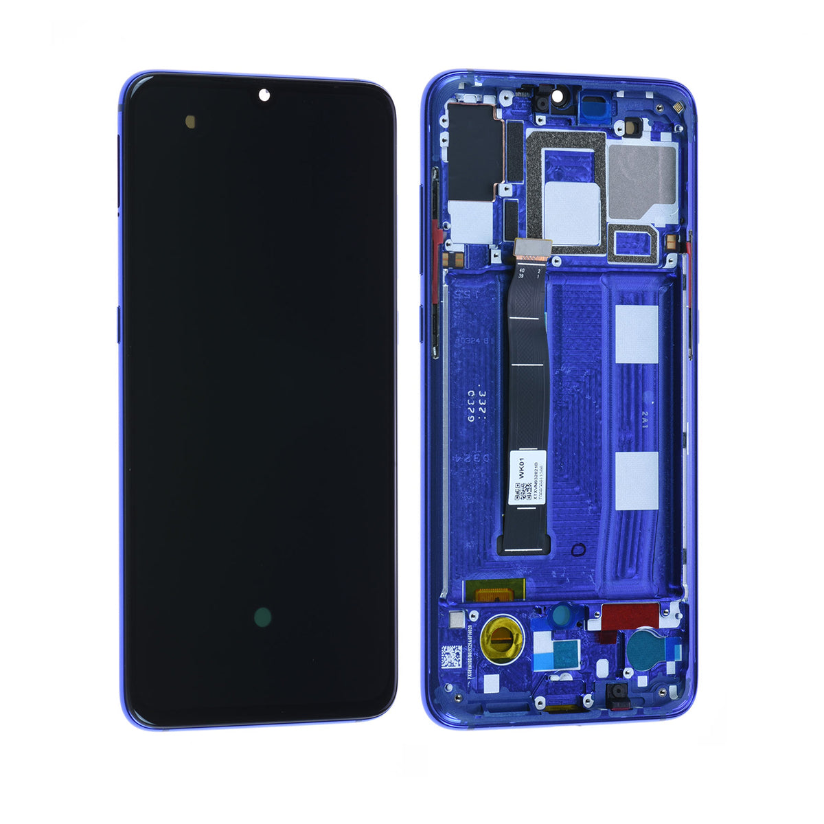 Xiaomi Mi 9 (M1902F1G) Display module LCD / Screen + Touch + Frame  Ocean Blue (Service Pack) image 1
