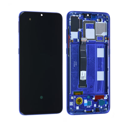 Xiaomi Mi 9 (M1902F1G) Display module LCD / Screen + Touch + Frame  Ocean Blue (Service Pack) image 1
