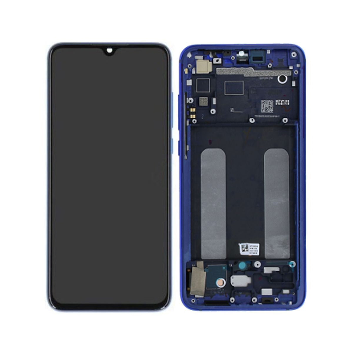 Xiaomi Mi 9 Lite Skärm/Display + Ram (Service Paket) - Blå image 1