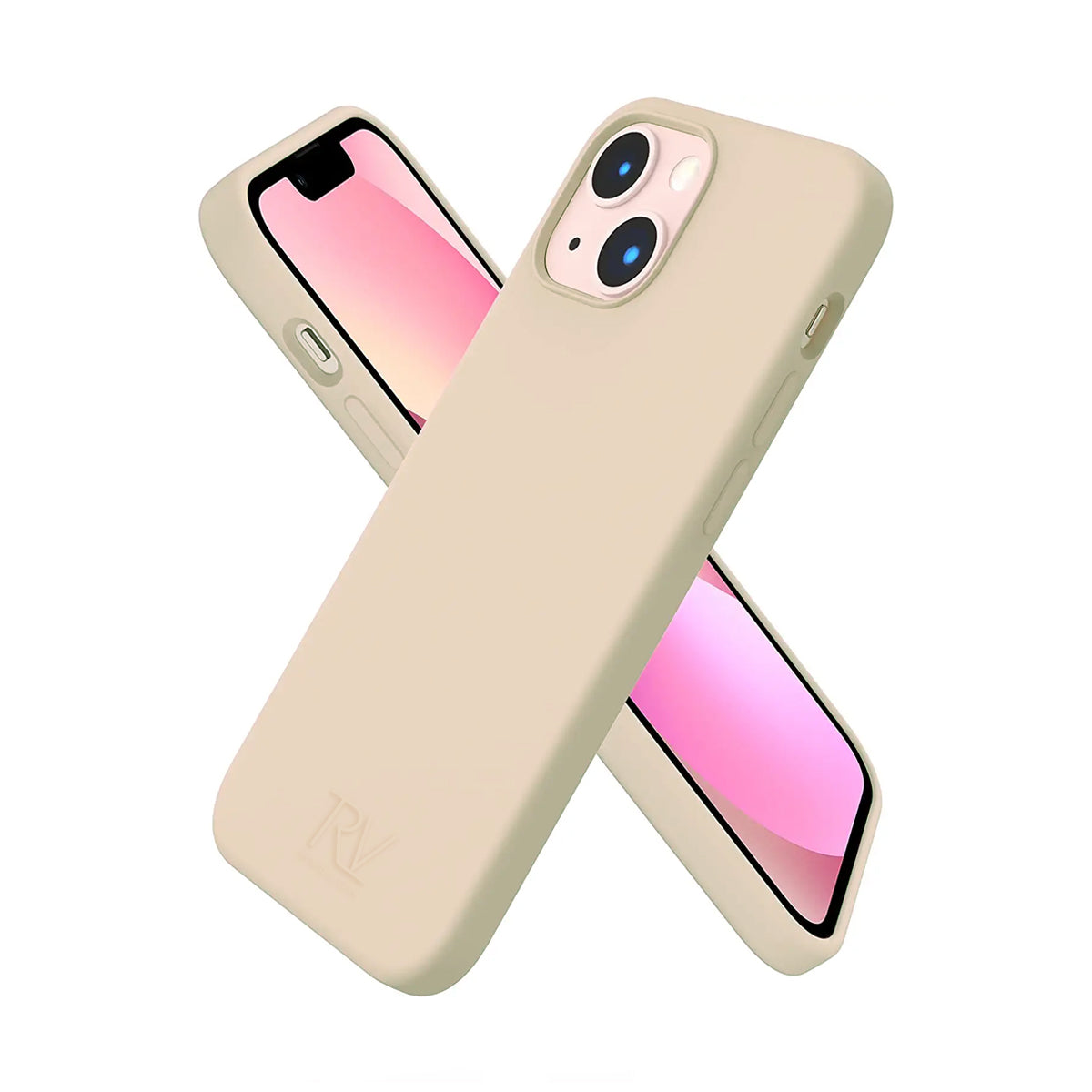 iPhone 13 Silikonskal Rvelon - Beige image 1