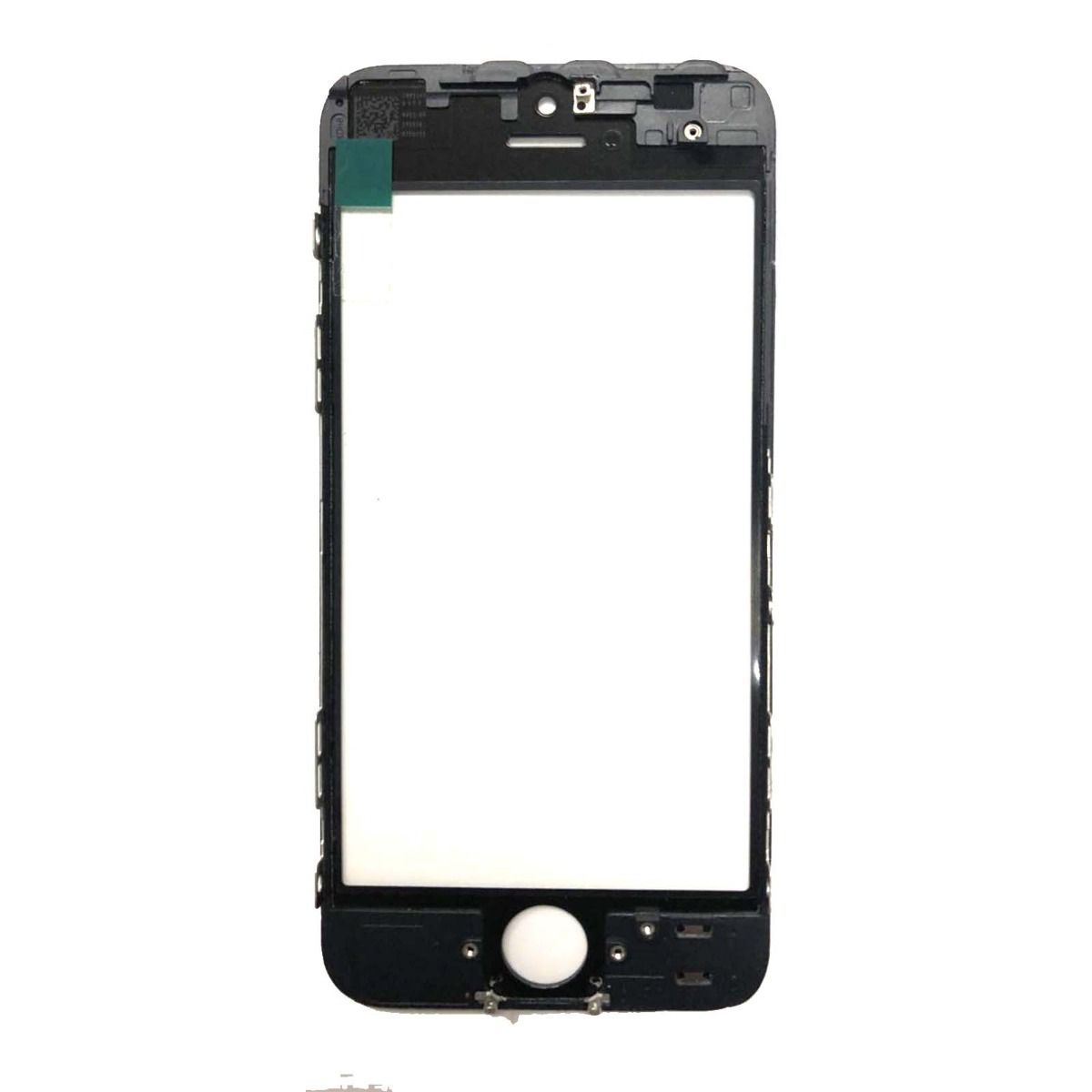 iPhone 5 Glasskärm med OCA-film - Svart image 2