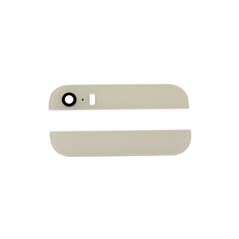 iPhone 5/5S Nedre och Övre Ramglas - Vit image 1