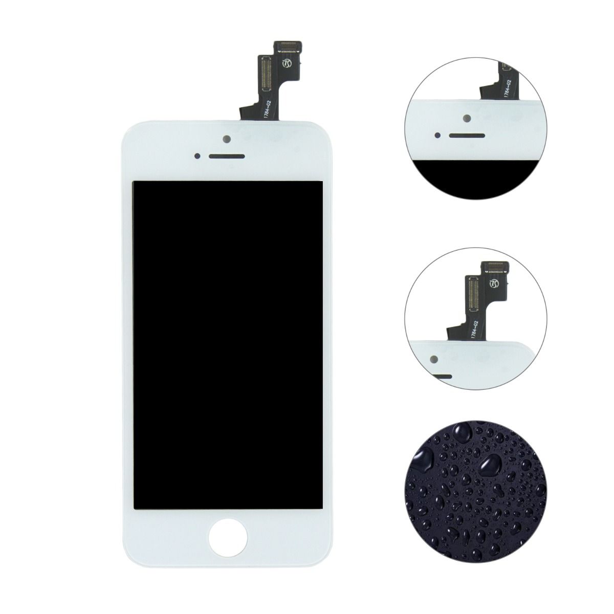 iPhone 5S/SE LCD Skärm AAA Premium - Vit image 2