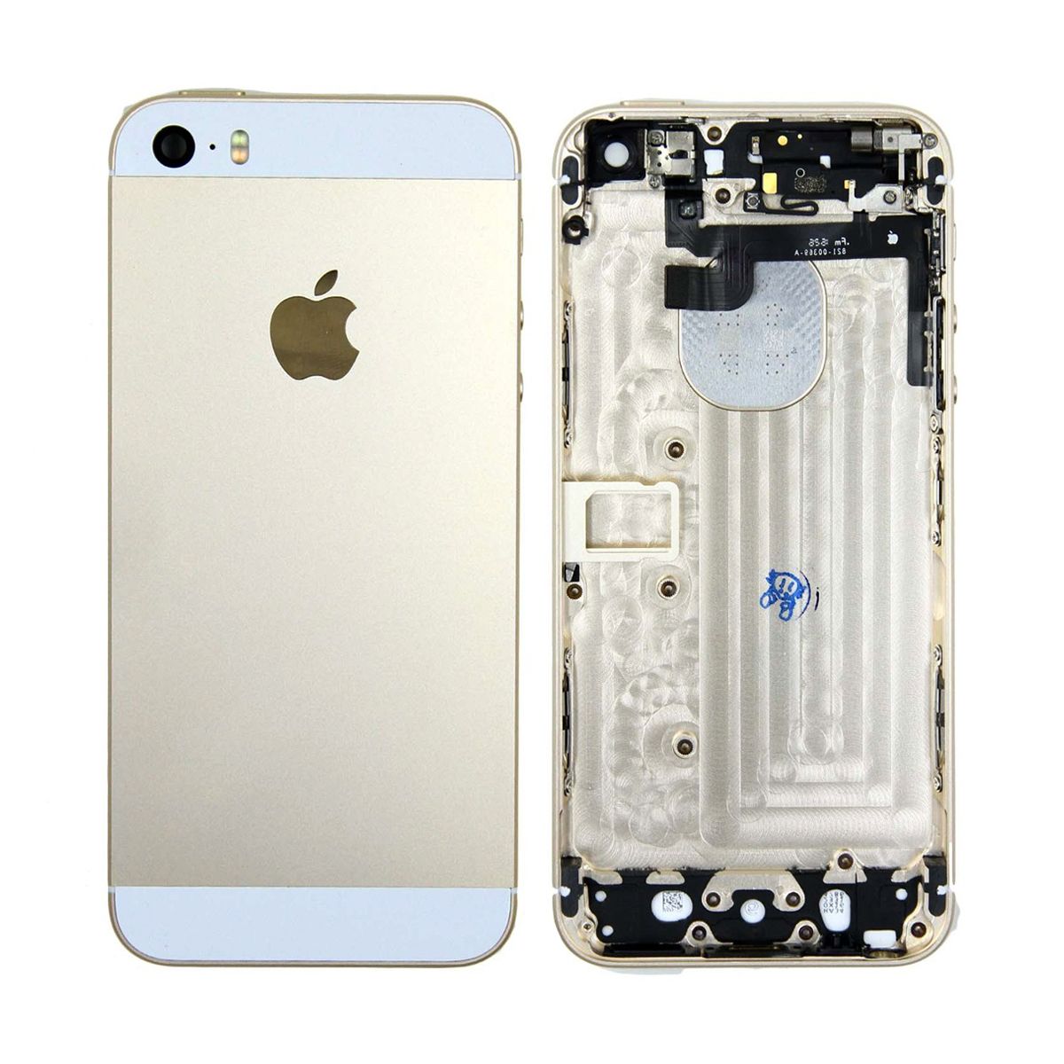 iPhone SE Baksida med Ram - Guld image 1