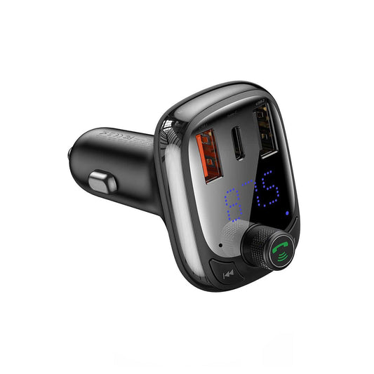 Baseus T-typ S-13 Trådlös MP3-billaddare PPS Snabbladdare - Svart image 1