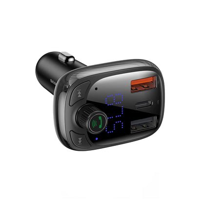 Baseus T-typ S-13 Trådlös MP3-billaddare PPS Snabbladdare - Svart image 3