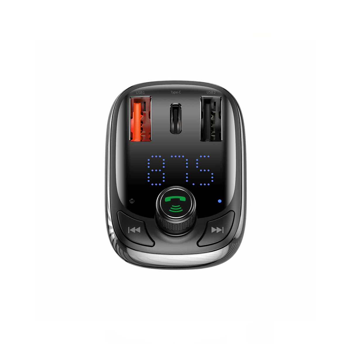 Baseus T-typ S-13 Trådlös MP3-billaddare PPS Snabbladdare - Svart image 4