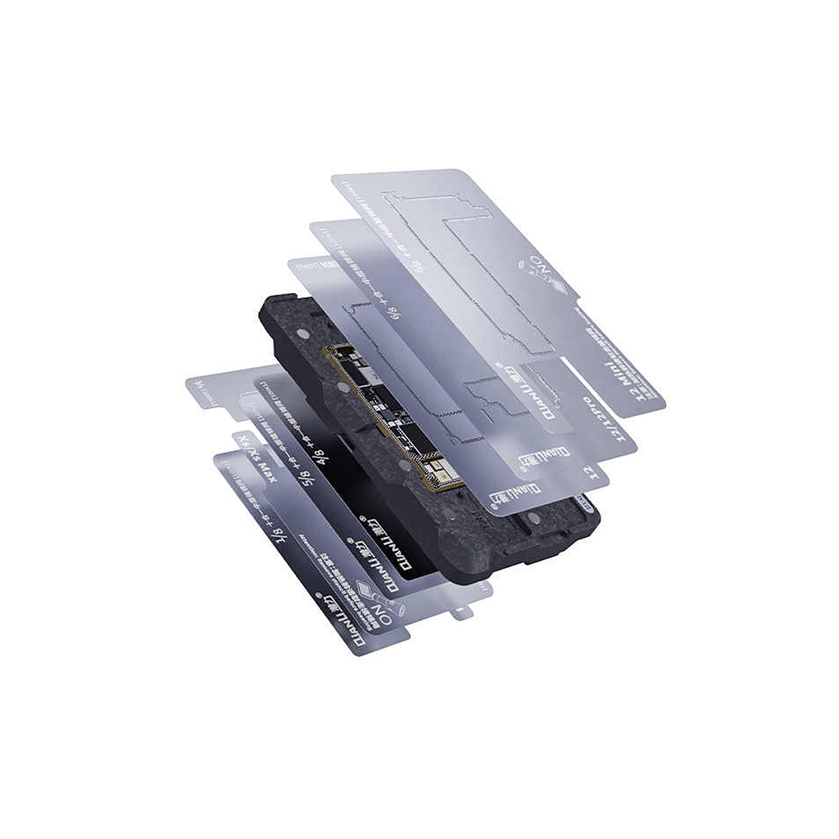 10-i-1 Reballing Plattform Mellersta Ram - iPhone X - 12 Pro Max image 1