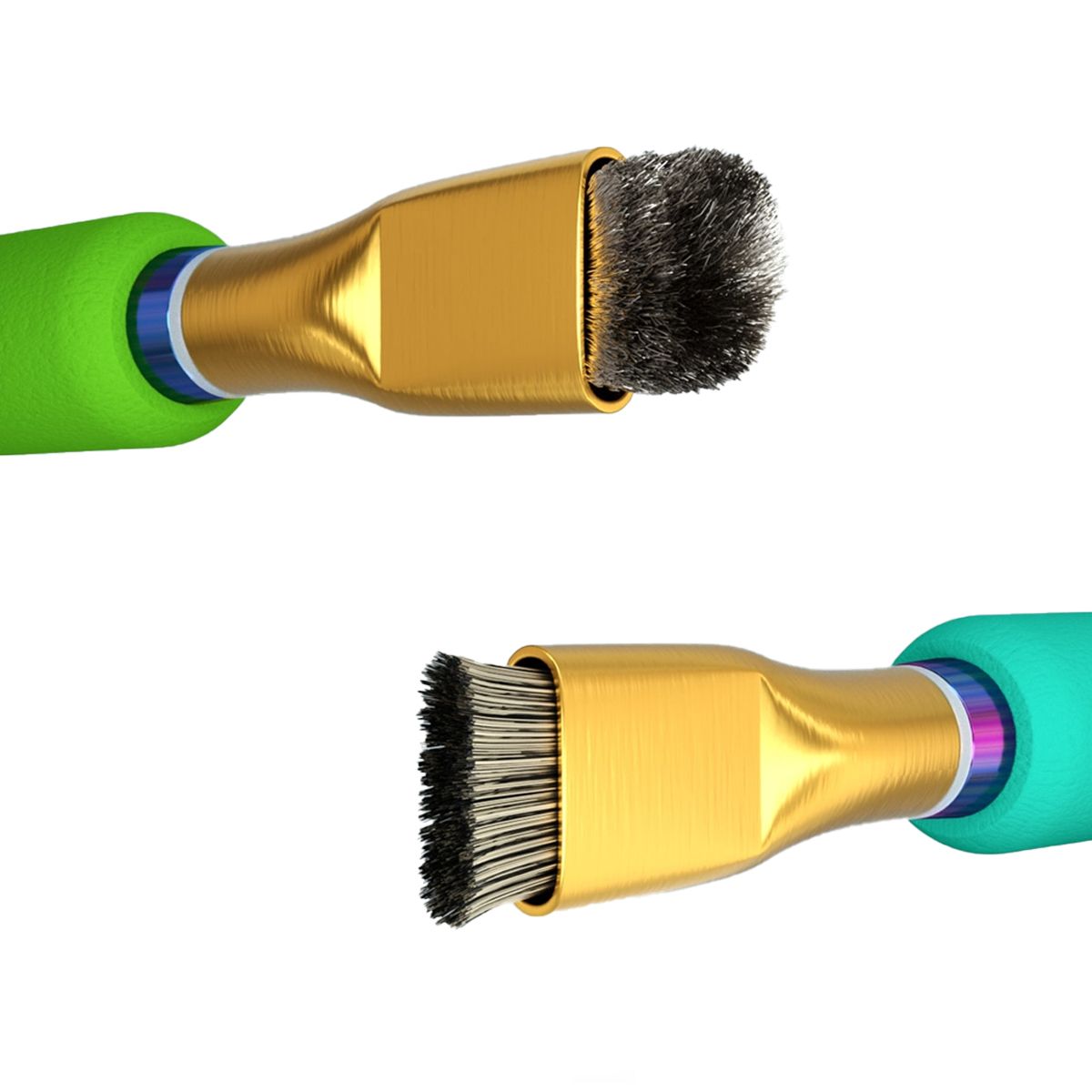 MiJing Pad Cleaning Sideburns Brush 2pcs/Box image 4