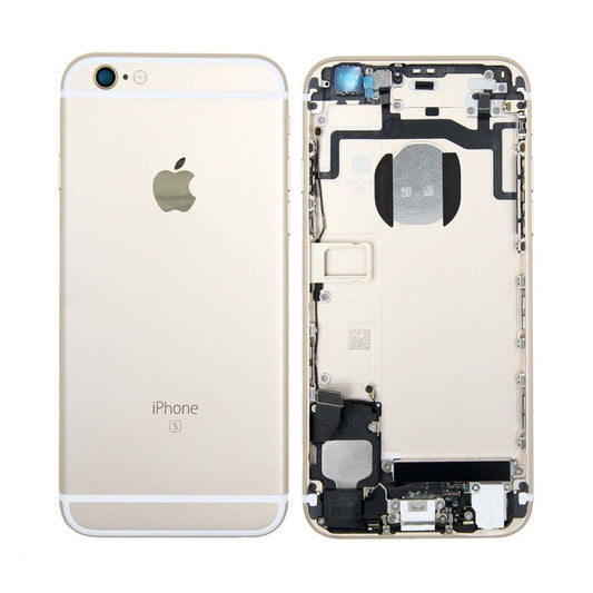 iPhone 6S Baksida med Komplett Ram - Guld image 1