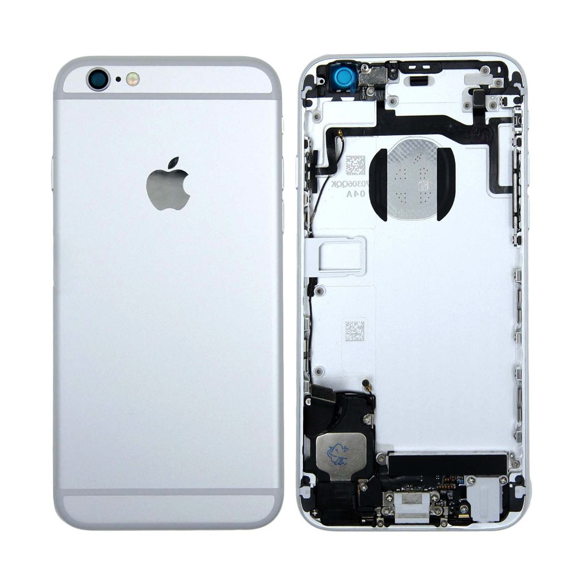 iPhone 6S Baksida med Komplett Ram - Silver image 1