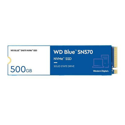 Western Digital SSD Blue SN570 500GB M.2 NVMe 3500MB/s PCIe Gen 3 Blå image 1