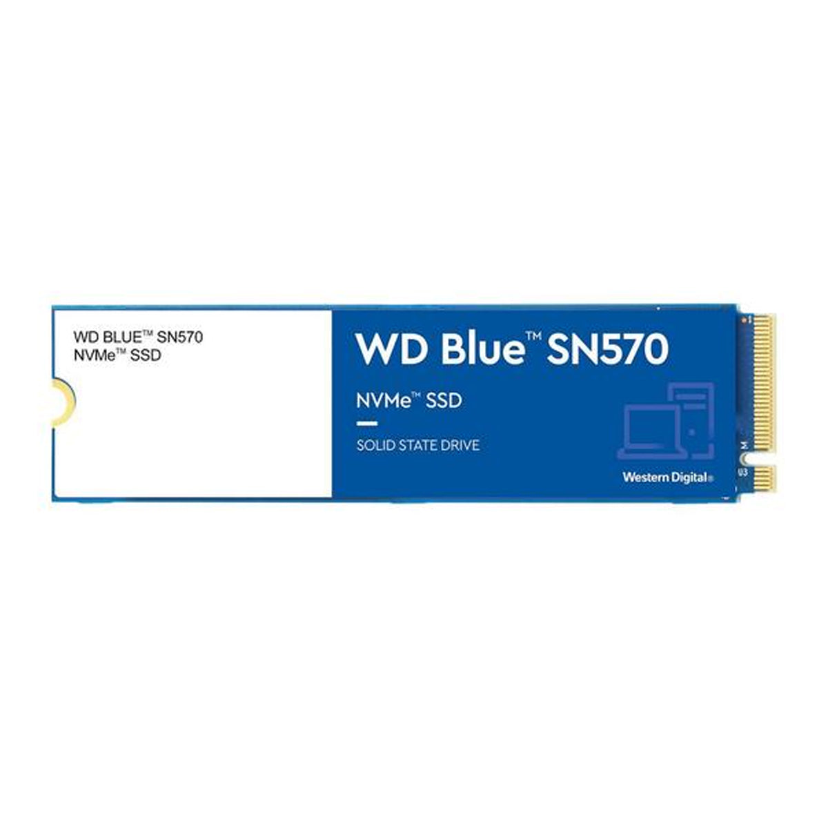 Western Digital SSD Blue SN570 500GB M.2 NVMe 3500MB/s PCIe Gen 3 Blå image 2
