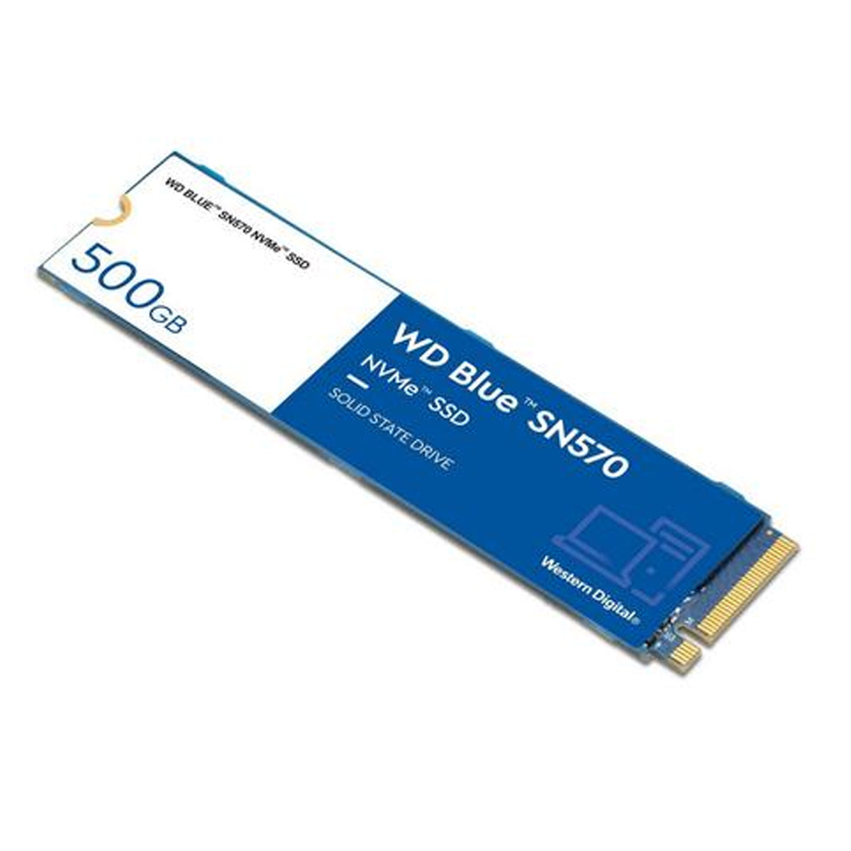 Western Digital SSD Blue SN570 500GB M.2 NVMe 3500MB/s PCIe Gen 3 Blå image 3