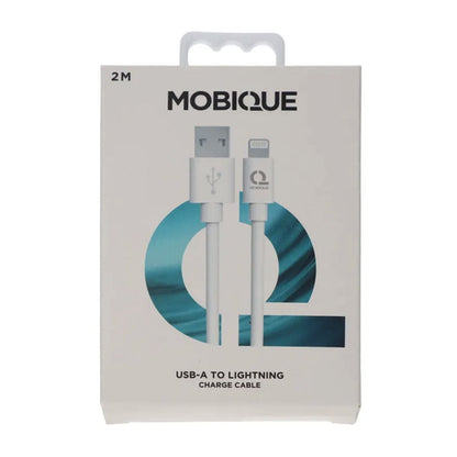 USB A till Lightning Kabel 2M - Vit image 4
