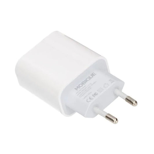 USB A till Lightning Kabel + USB Laddare 2.4A - Vit image 2