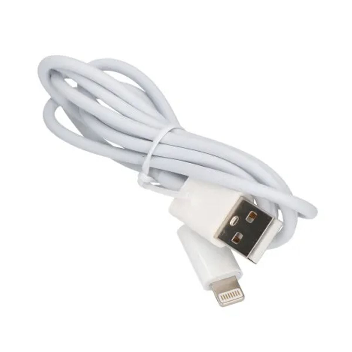 USB A till Lightning Kabel + USB Laddare 2.4A - Vit image 4
