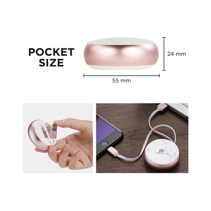 Richmond & Finch Sladdvinda Micro USB - Rosa Marmor image 4