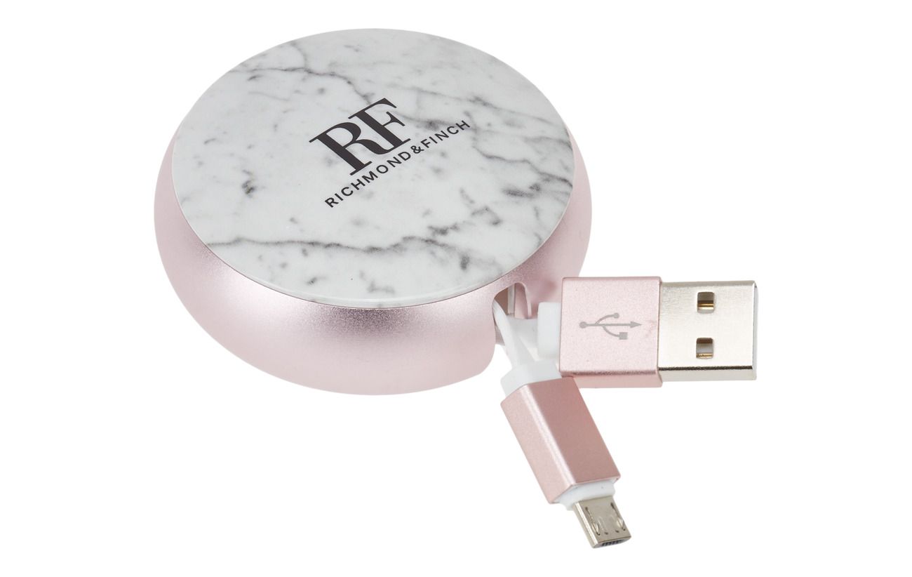 Richmond & Finch Sladdvinda Micro USB - Vit Marmor image 3