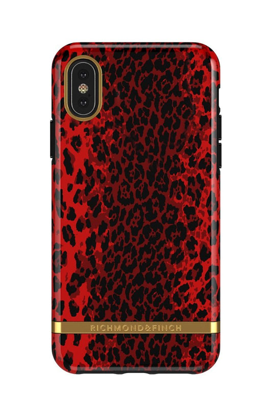 Richmond & Finch Skal Röd Leopard - iPhone XS MAX image 1
