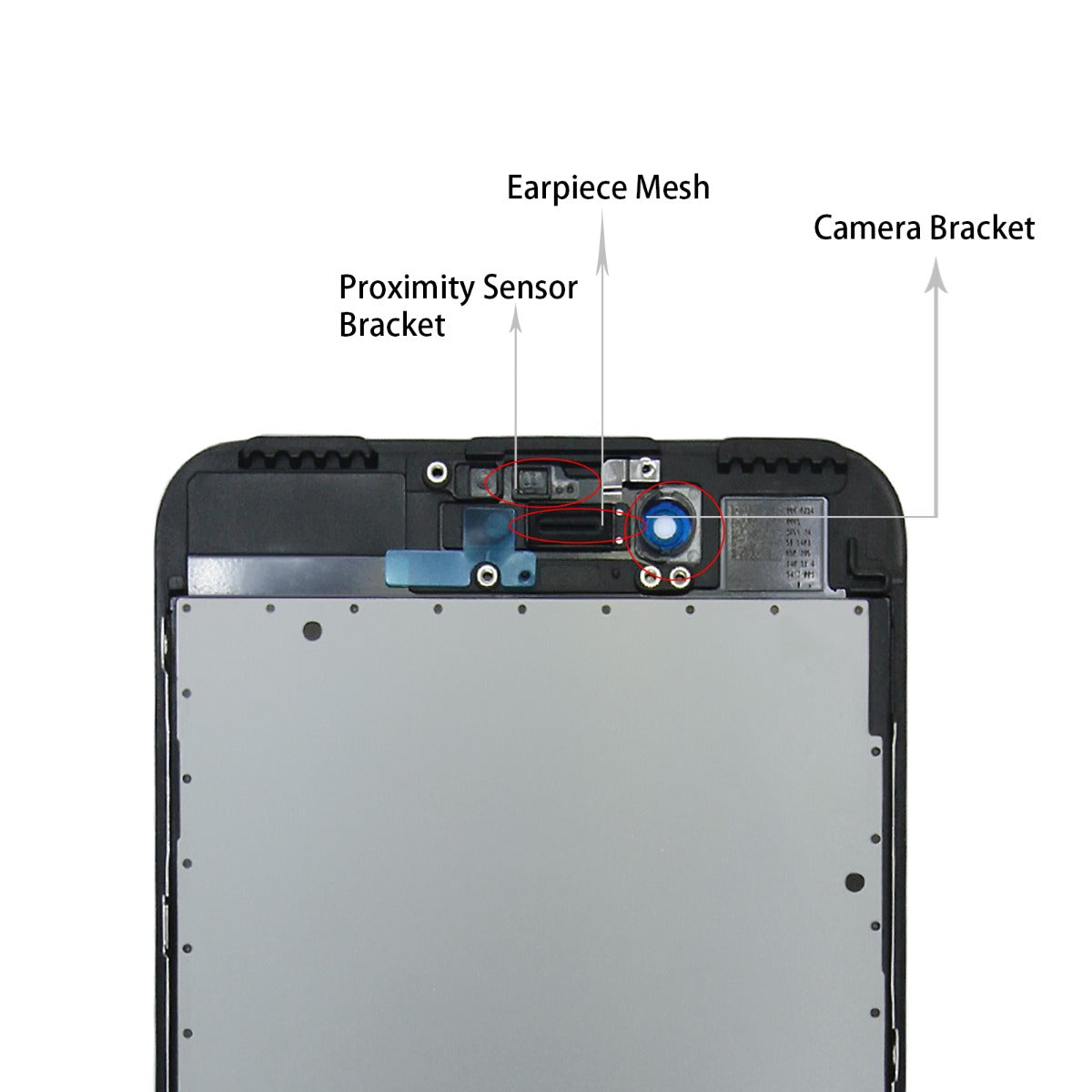 iPhone 7 Plus LCD Skärm (DTP) - Svart image 6