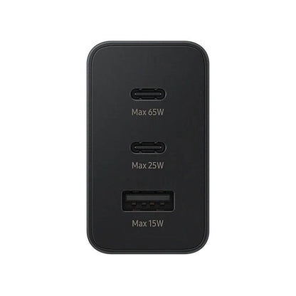 Samsung Trio Laddare 65W 2xUSB-C 1xUSB-A - Svart image 3
