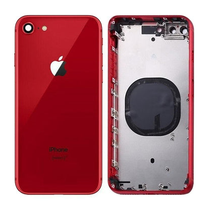 iPhone 8 Baksida med Komplett Ram - Röd image 1