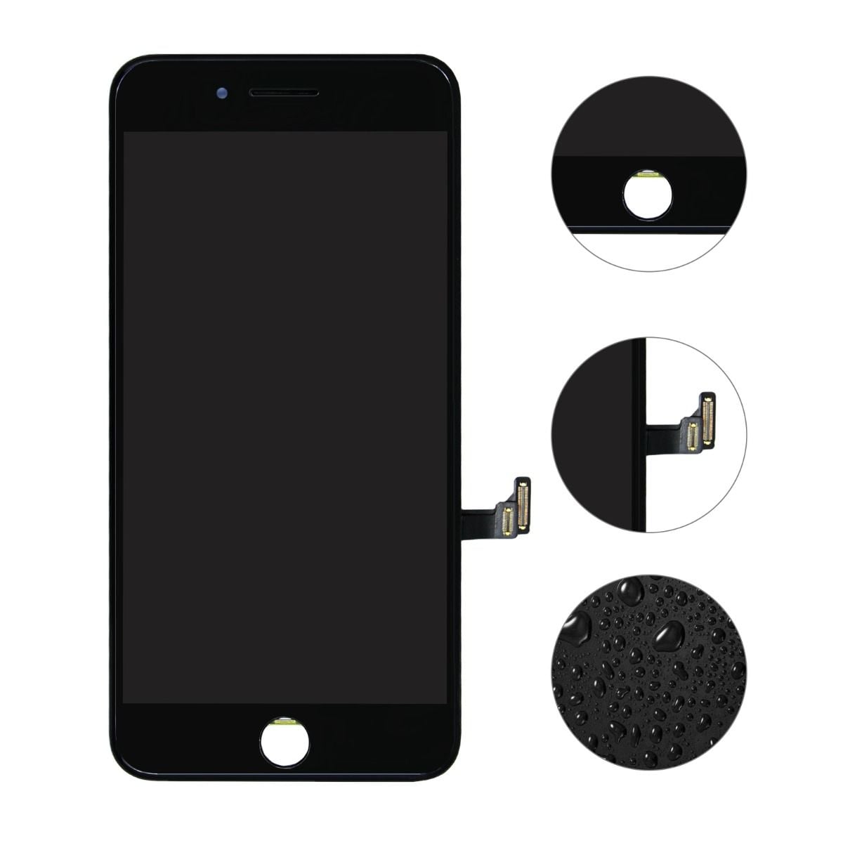 iPhone 8 Plus LCD Skärm Refurbished - Svart image 1