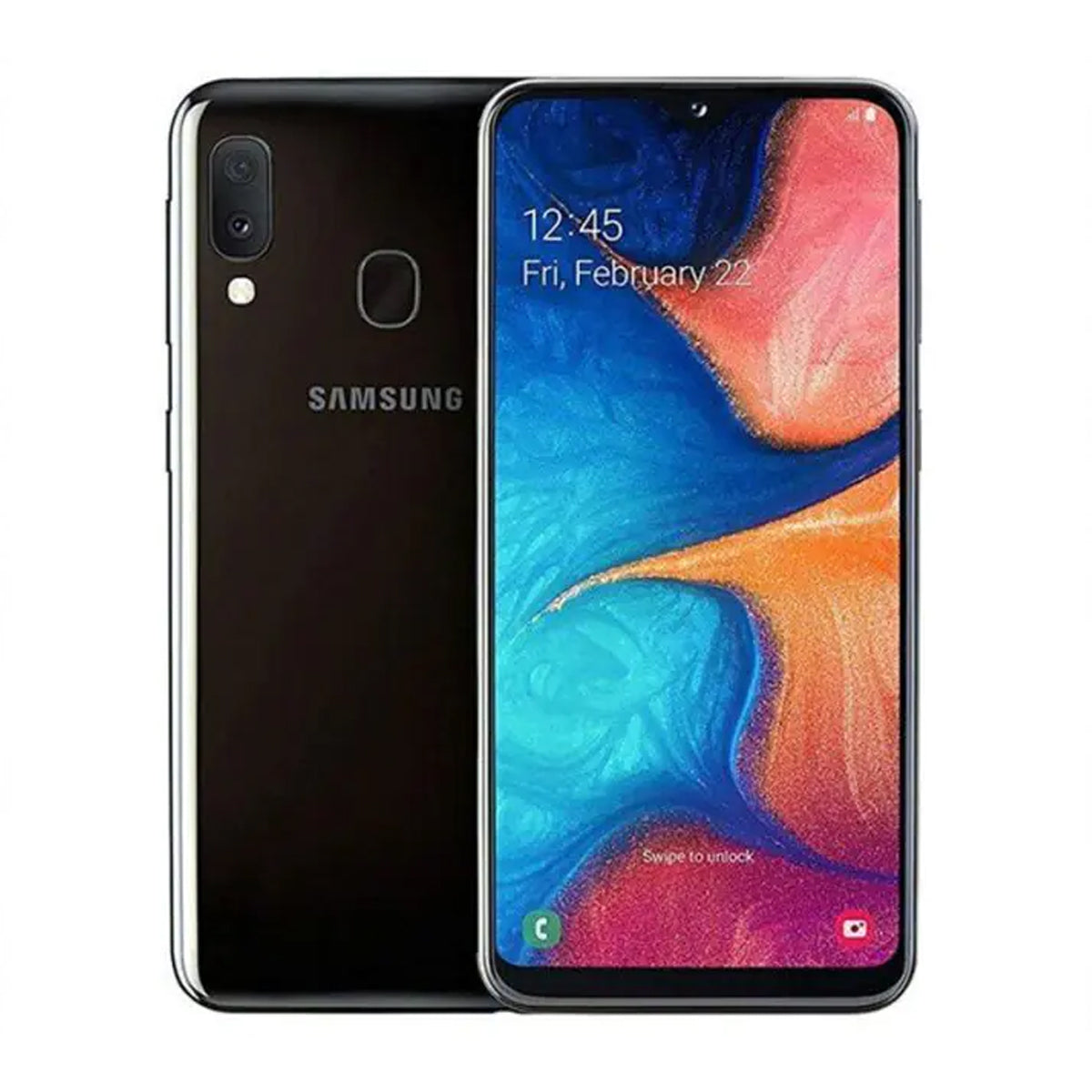 Samsung Galaxy A20e 32GB Black- använt skick (C) image 1