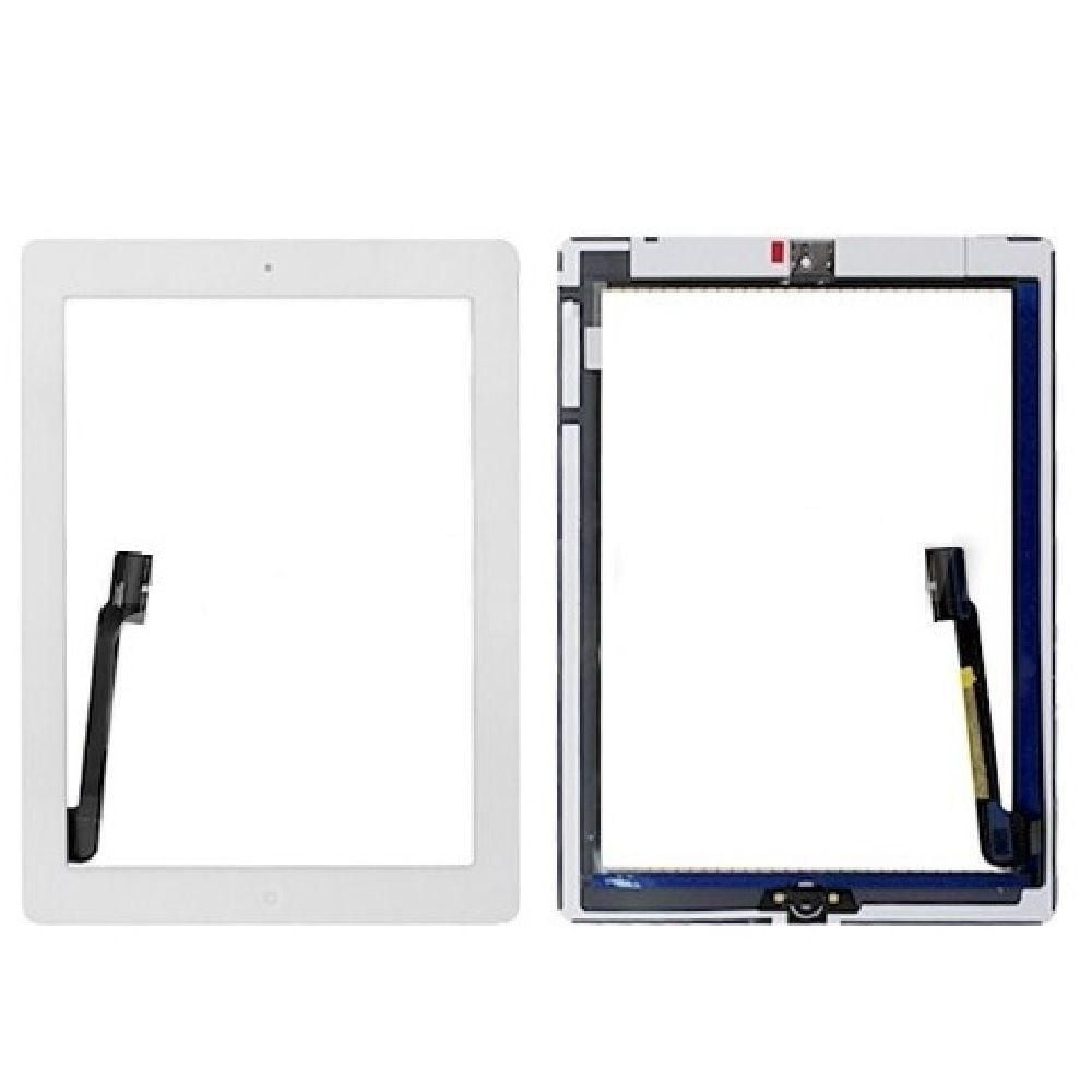 iPad 3 Glas med Touchskärm med Hemknapp - Vit image 1