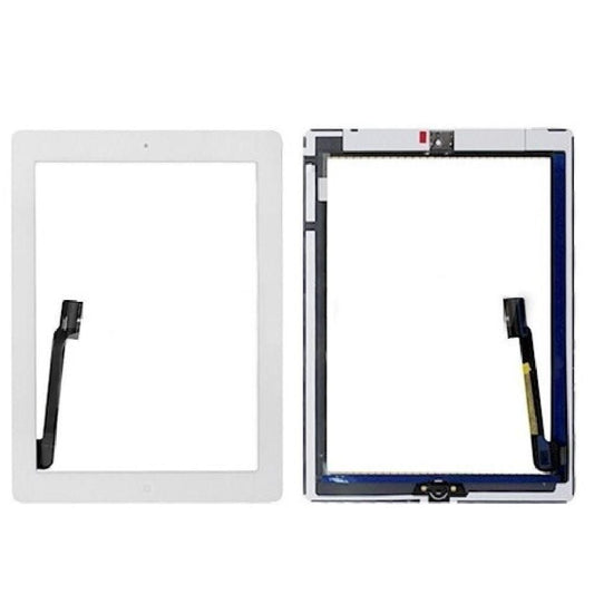 iPad 3 Glas med Touchskärm med Hemknapp - Vit image 1