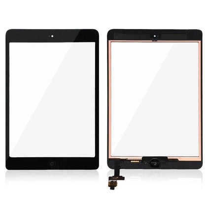 iPad Mini/Mini 2 Glas med Touchskärm med Hemknapp Flexkabel Premium - Svart image 1