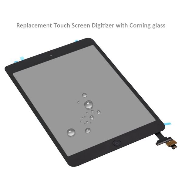 iPad Mini/Mini 2 Glas med Touchskärm med Hemknapp Flexkabel Premium - Svart image 5