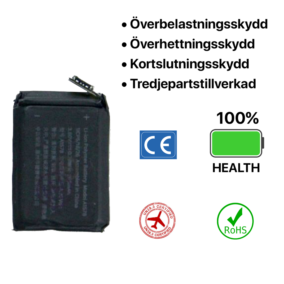 Apple Watch 1 38mm Batteri image 2