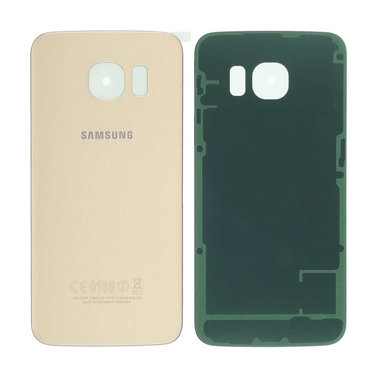 Samsung Galaxy S6 (SM-G920F) Baksida Original - Guld image 1