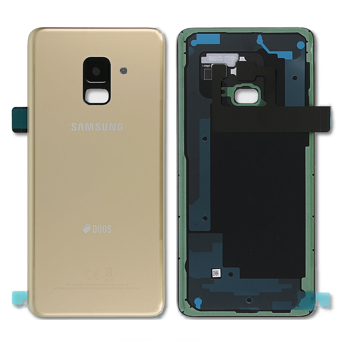 Samsung Galaxy A8 2018 (SM-A530F) Baksida Original - Guld image 1