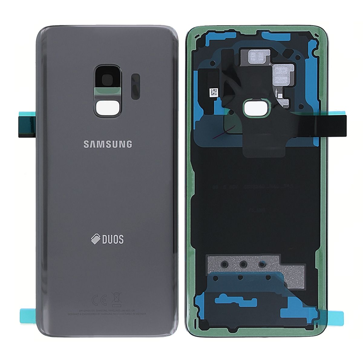 Samsung Galaxy S9 (SM-G960FD) Baksida Original - Titanium Grå image 1