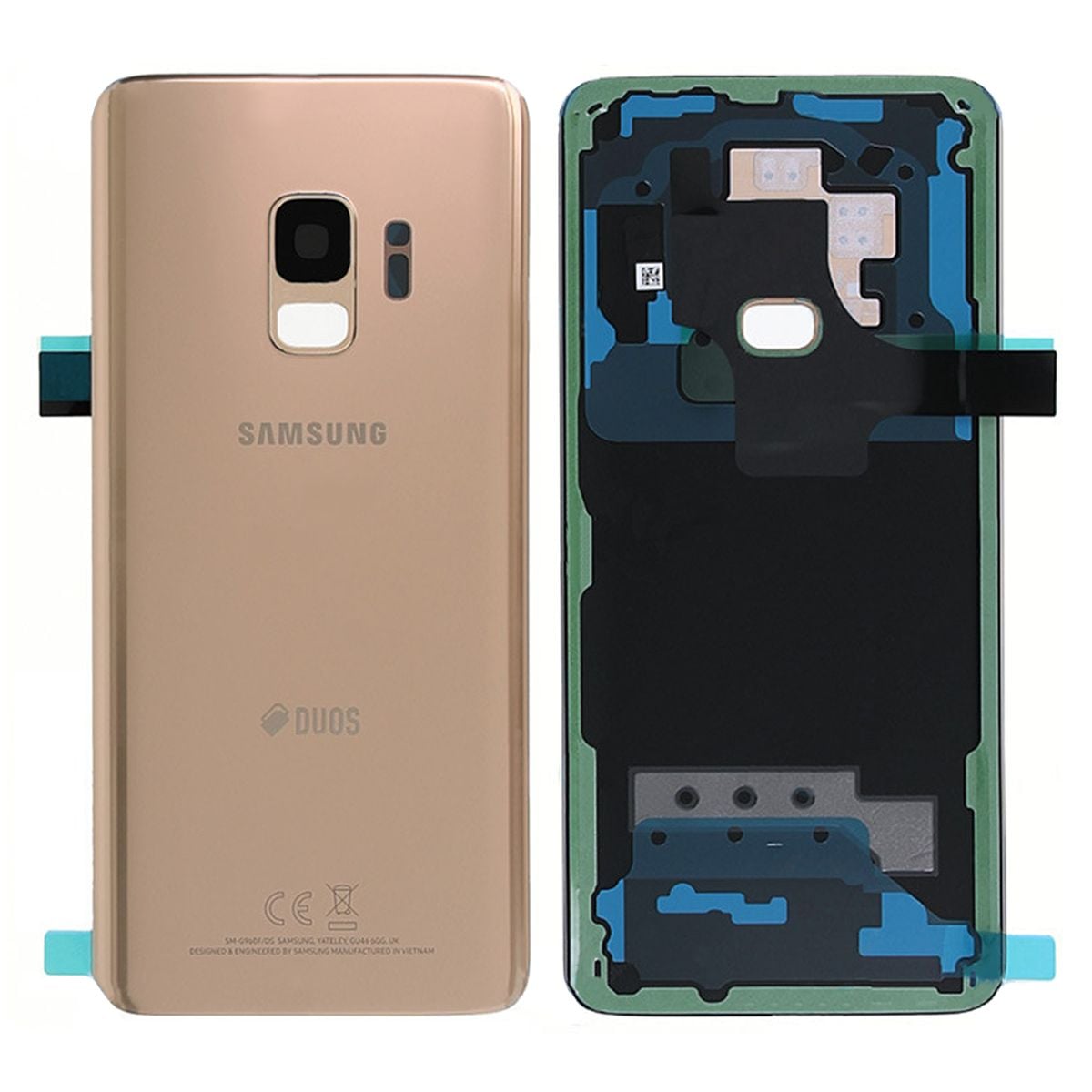 Samsung Galaxy S9 Duos (SM-G960FD) Battery Cover Sunrise Gold image 1