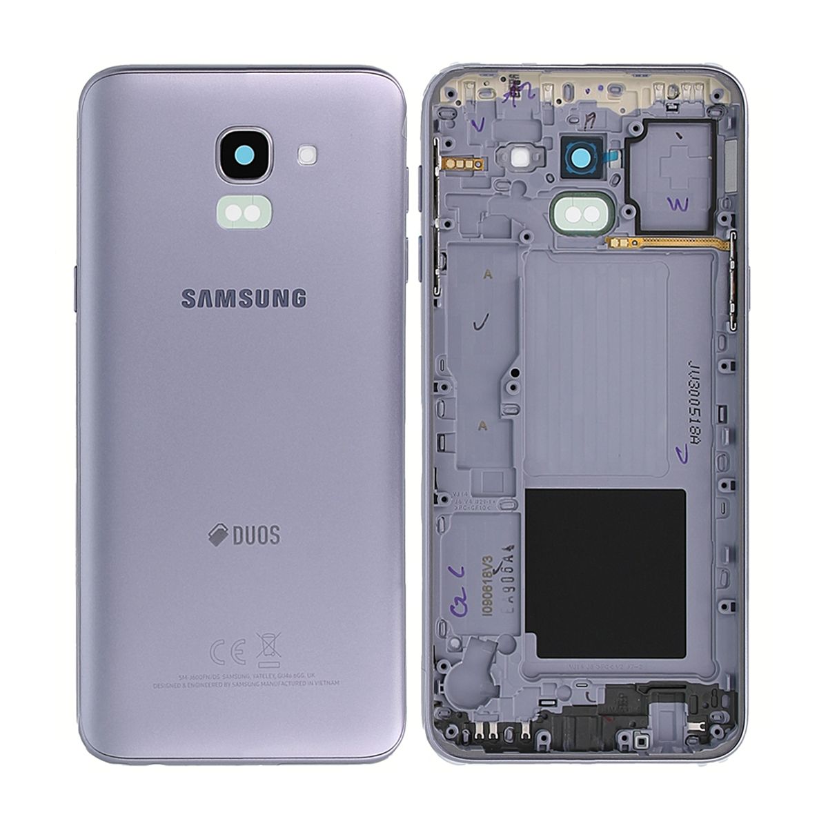 Samsung Galaxy J6 2018 SM-J600F Baksida Original - Lila image 1
